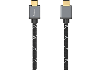 HAMA 205067 - Câble HDMI Ultra Haut Débit (Gris/Noir)