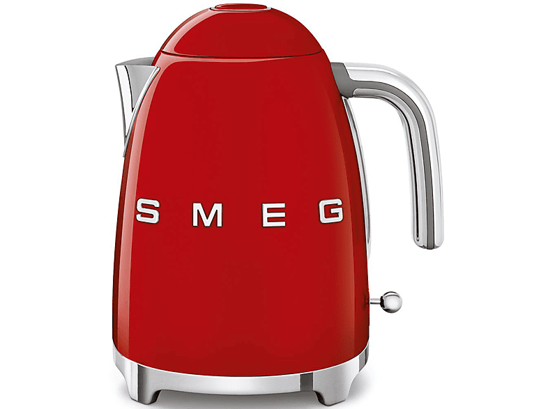 Smeg KLF 03 RDEU Wasserkocher (Rot, 1.7 Liter, 2400 Watt)