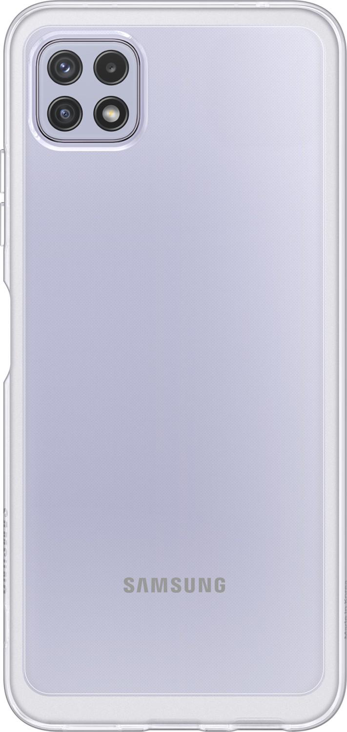 SAMSUNG 194570 Soft Clear Cover "EF-QA226" für Samsung Galaxy A22 5G, Transparent Backcover, für Samsung Galaxy A22 5G, Transparent