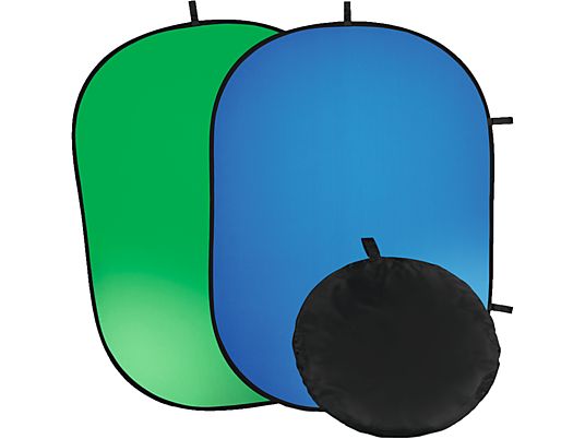 HAMA 2in1 - Falthintergrund (Blau/Grün)