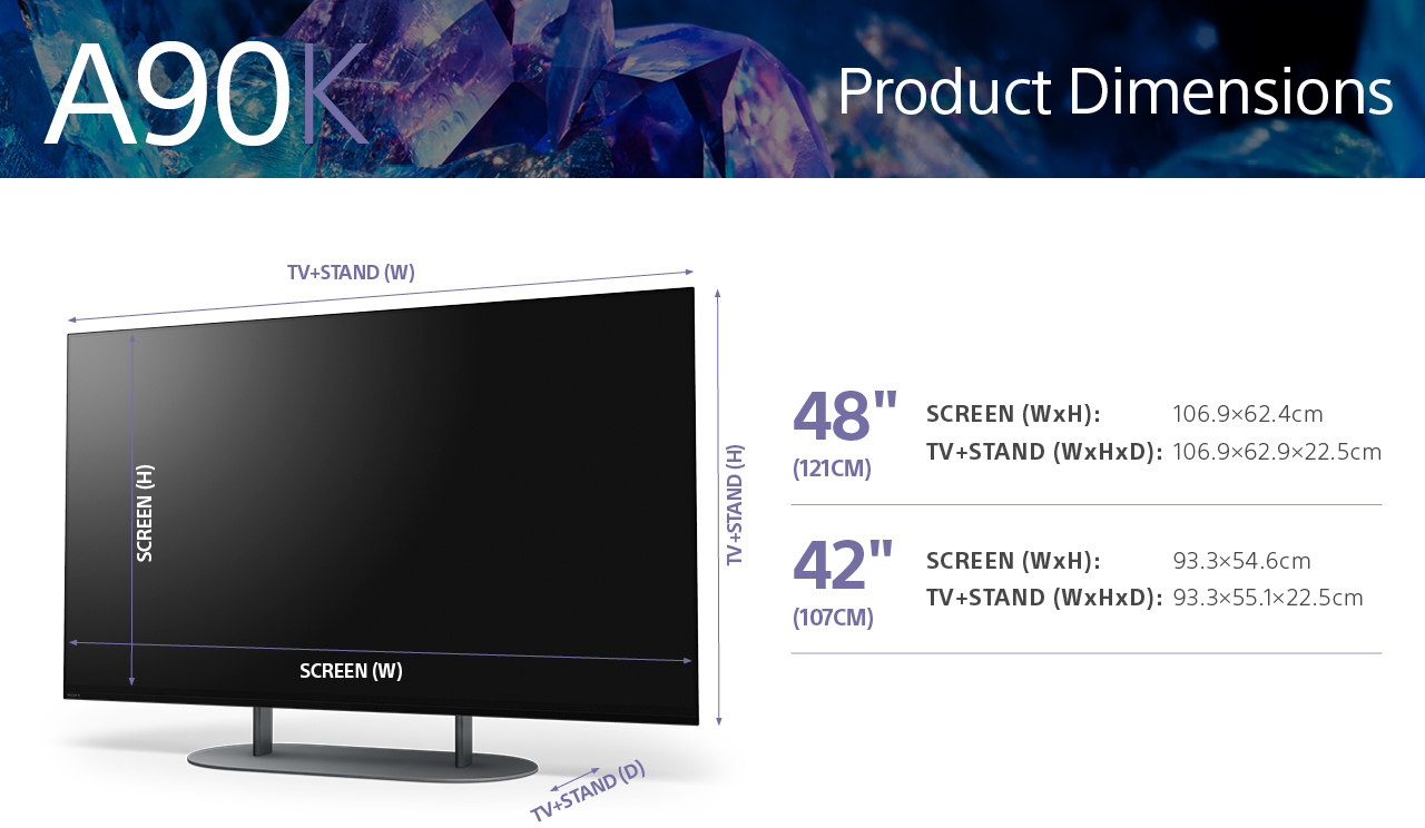 SONY XR48A90KAEP 48" OLED Smart 4K - OLED 4K - TV OLED - 48 pouces