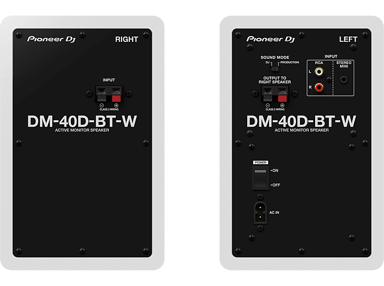 Pioneer DJ DM-40D-BT-W; Aktiv-Monitor-Lautsprecher — Foto 2 von 2