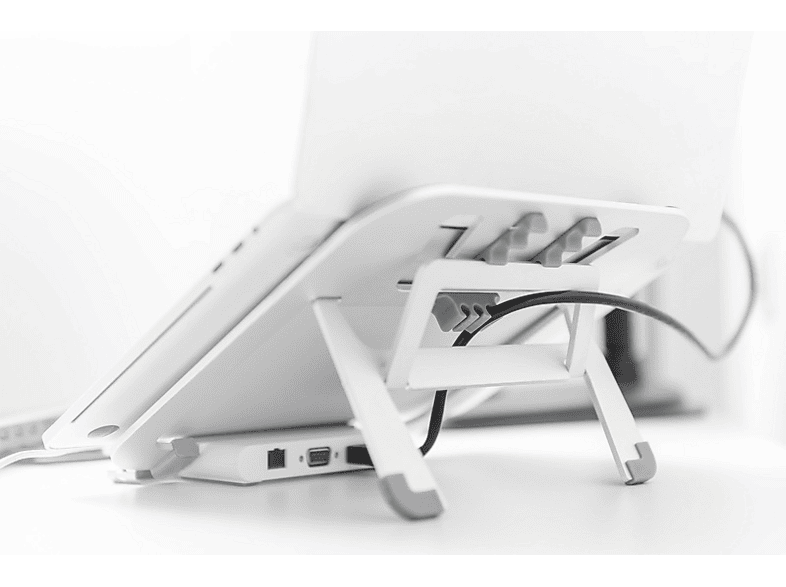 DIGITUS Notebookständer mit USB-C Dockingstation, 10-15 Zoll, HDMI 1.4, USB 3.1 Gen 1, Aluminium — Foto 5 von 5