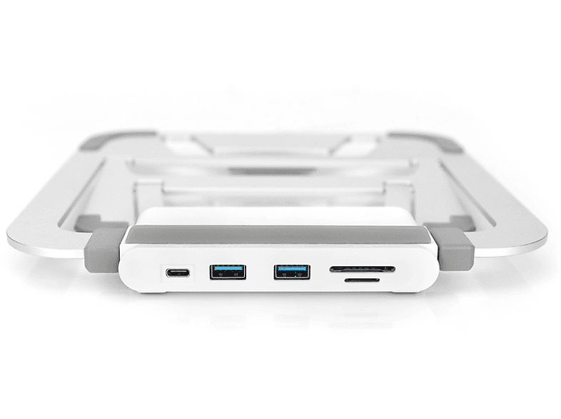 DIGITUS Notebookständer mit USB-C Dockingstation, 10-15 Zoll, HDMI 1.4, USB 3.1 Gen 1, Aluminium — Foto 3 von 5