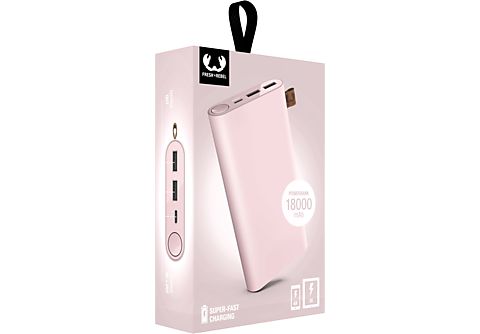 FRESH 'N REBEL Powerbank 18.000 mAh USB-C Smokey Pink