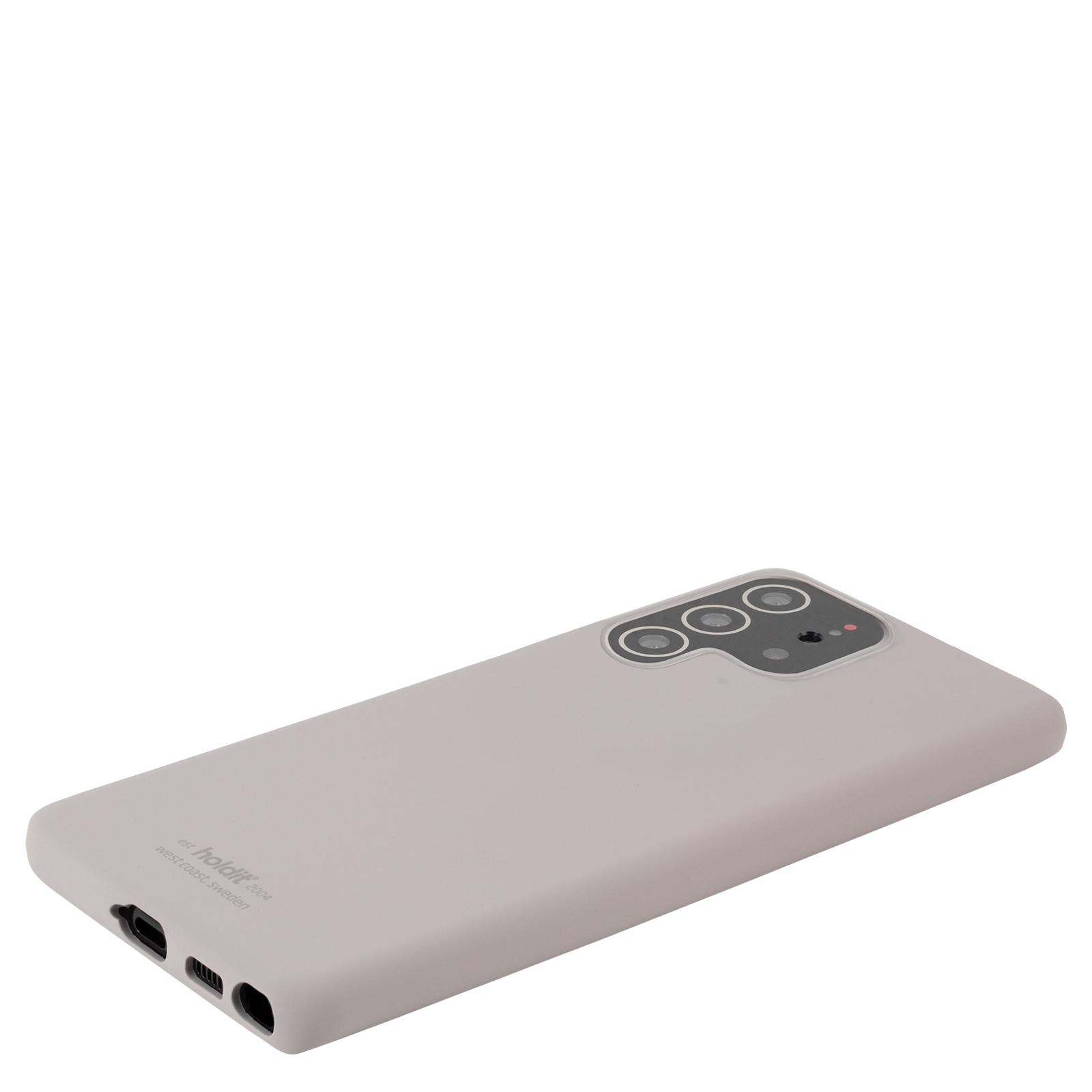 HOLDIT Silicone Case, Backcover, Samsung, Galaxy S22 Ultra, Taupe