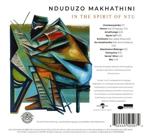 Die Rückseite eines Albums mit Songtiteln und Informationen, mit einem Blue Note-Logo.