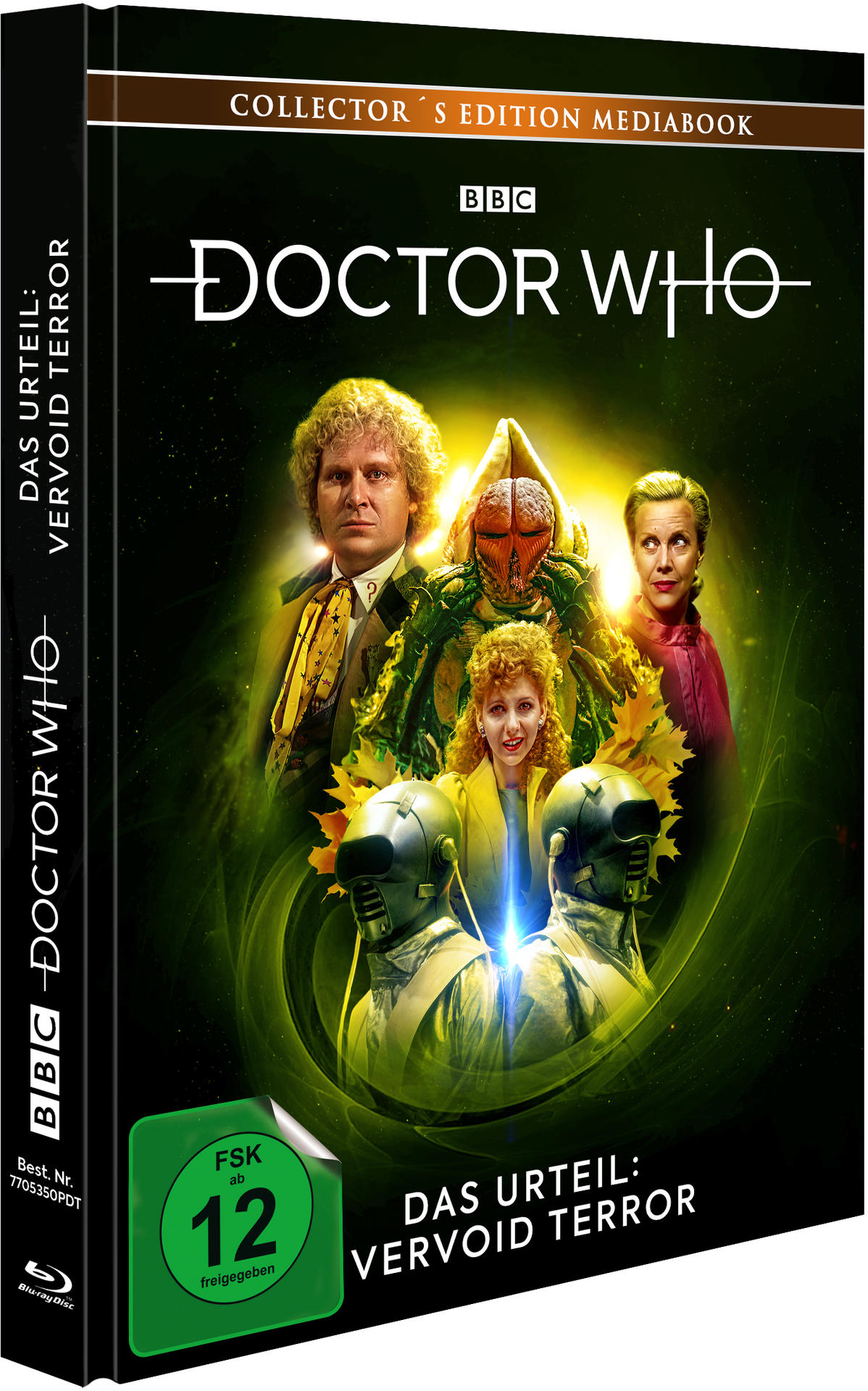 DVD-Box-Set für Doctor Who: Vervoid Terror, mit Schauspielern und Episodentitel.