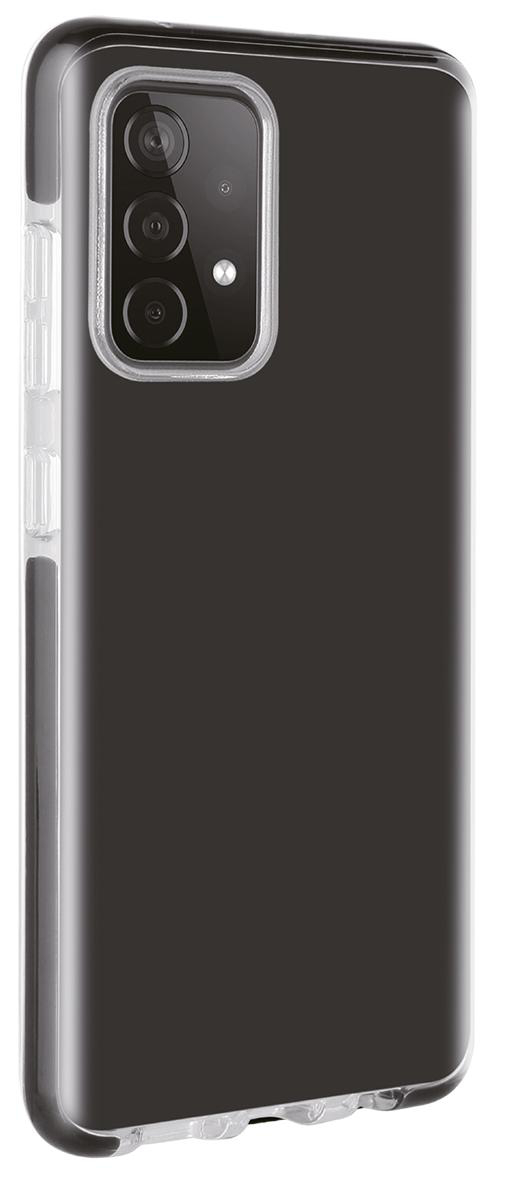 VIVANCO Rock Solid, Transparent/Schwarz A53, Samsung, Backcover, Galaxy
