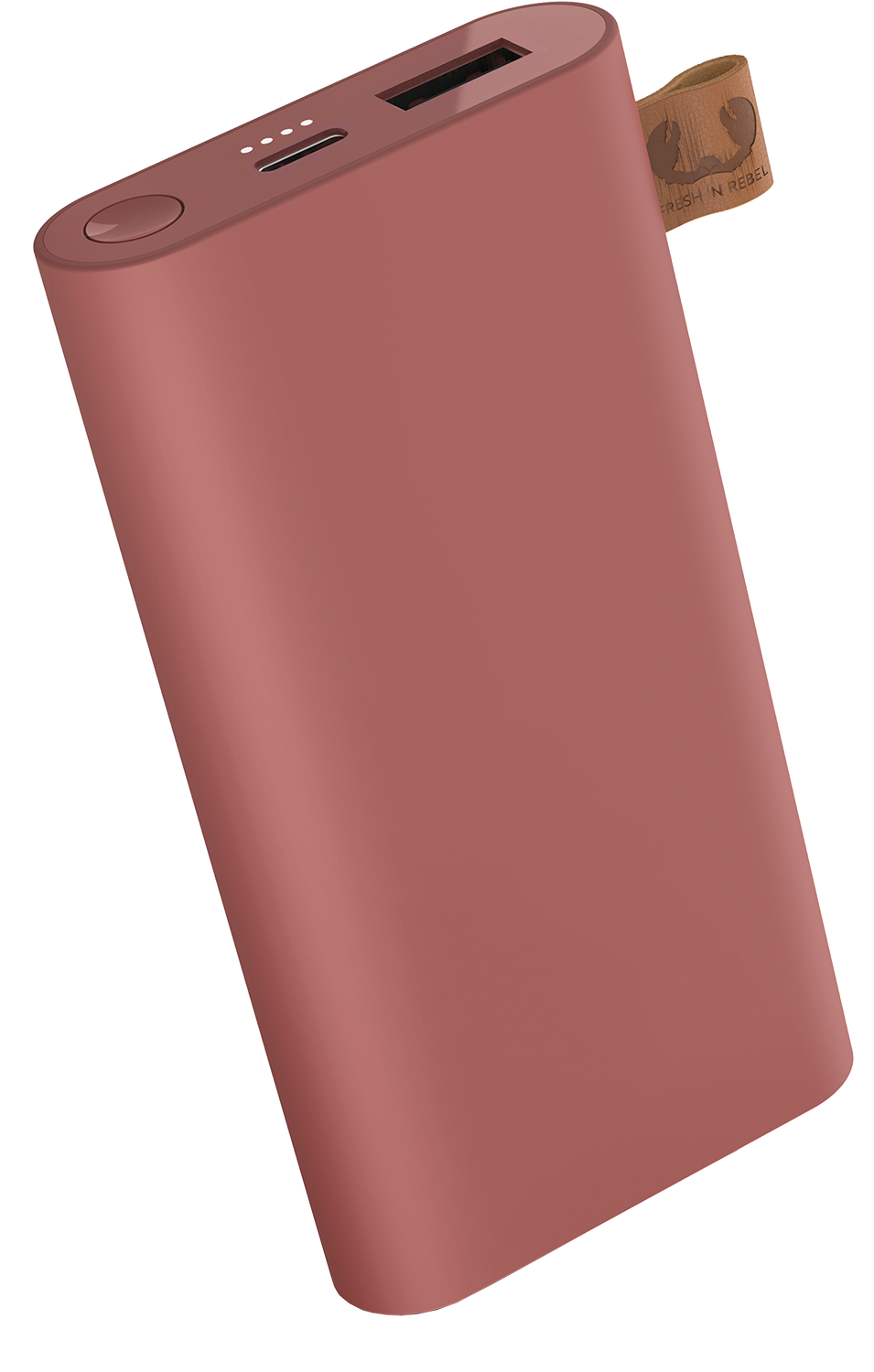 FRESH 'N REBEL Powerbank 6000 mAh USB-C Safari Red afbeelding