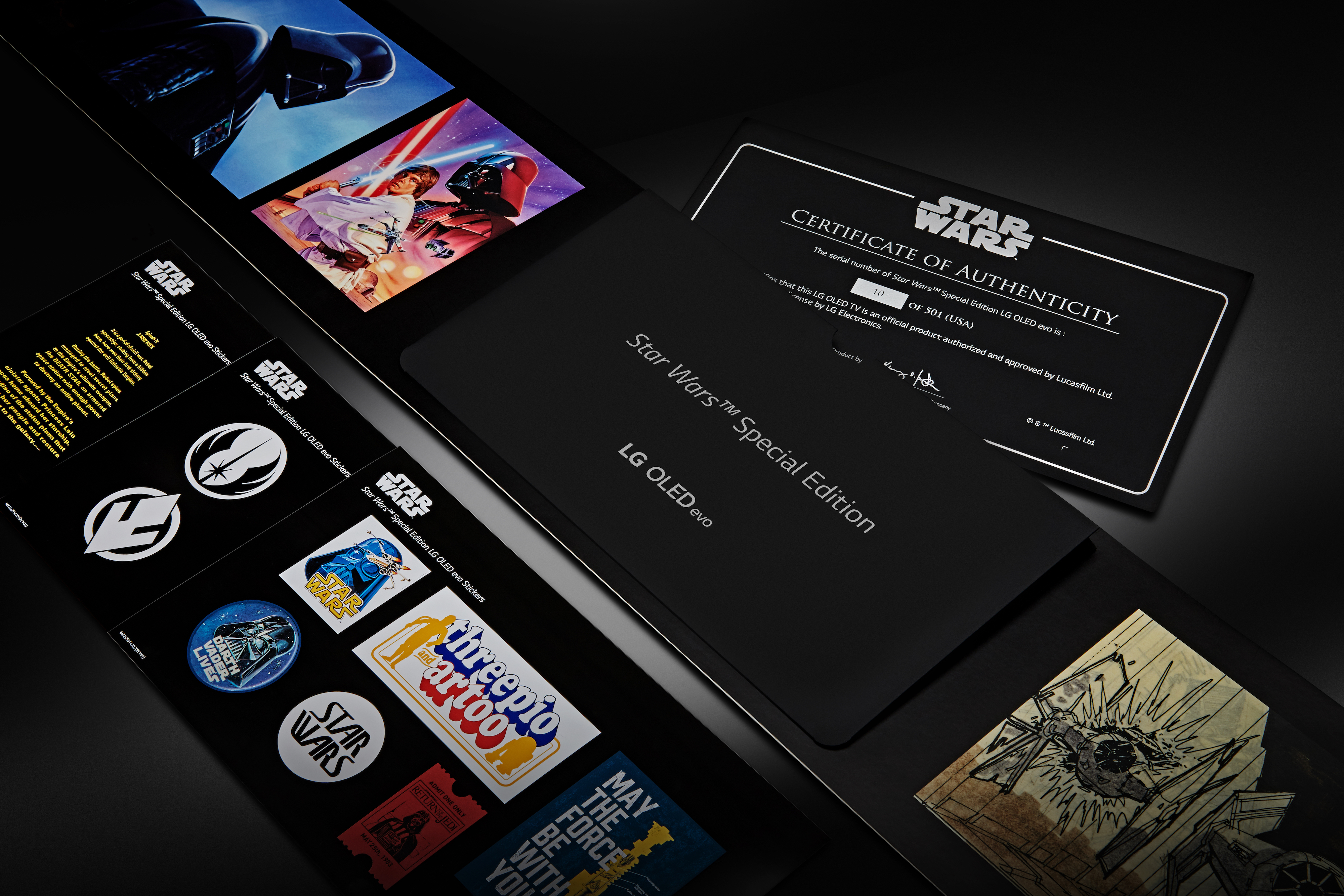 LG OLED65C2SW Star Wars Edition OLED TV (Flat, 65 Zoll / 164 cm, UHD 4K, SMART TV, webOS 22 mit LG ThinQ)