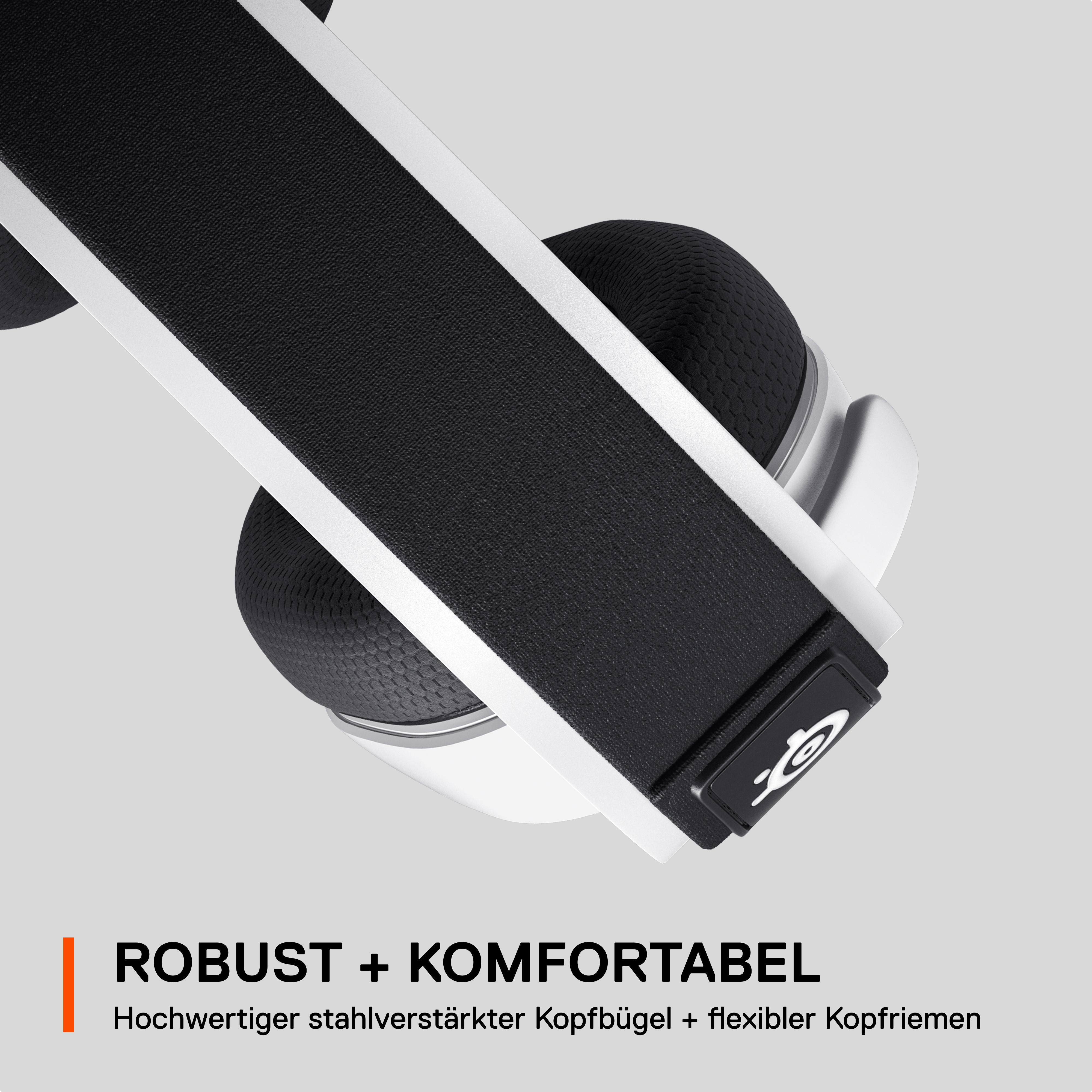 STEELSERIES Arctis 7+, Over-ear Gaming-Headset Weiß