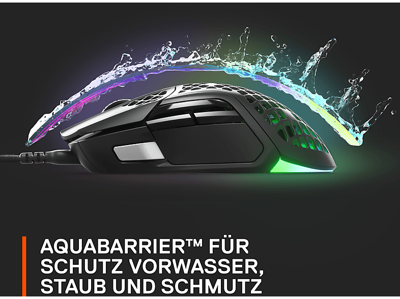 Steel Series Aerox 5 Gaming Maus, Mattschwarz — Foto 2 von 2