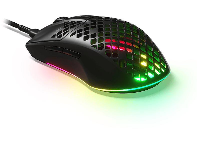 Thumbnail - STEELSERIES Aerox 3 2022 Gaming Maus, Mattschwarz