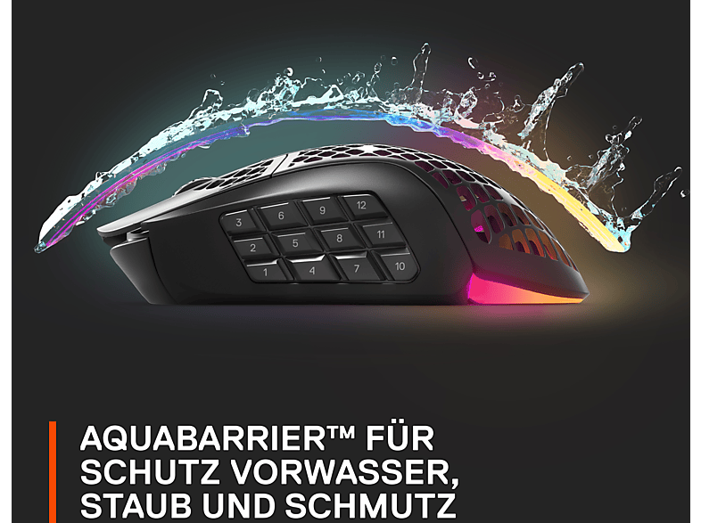 Steel Series Aerox 9 Wireless Gaming Maus, Mattschwarz — Foto 2 von 3