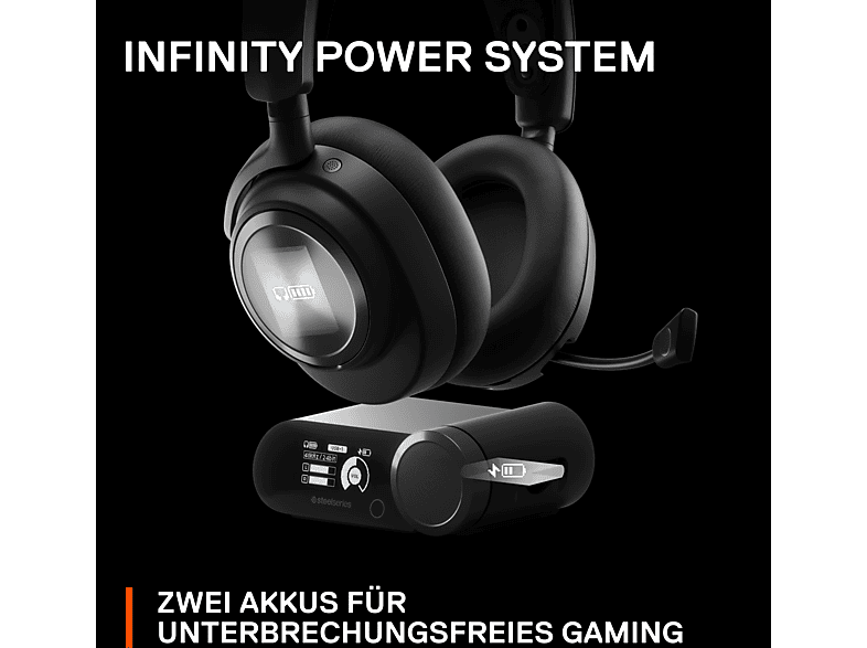 STEELSERIES Arctis Nova Pro Wireless, Over-ear Gaming-Headset Bluetooth Schwarz
