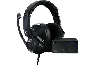 EPOS H6PRO Audio Bundle (Closed) - Kopfhörer + Externe Soundkarte, Schwarz