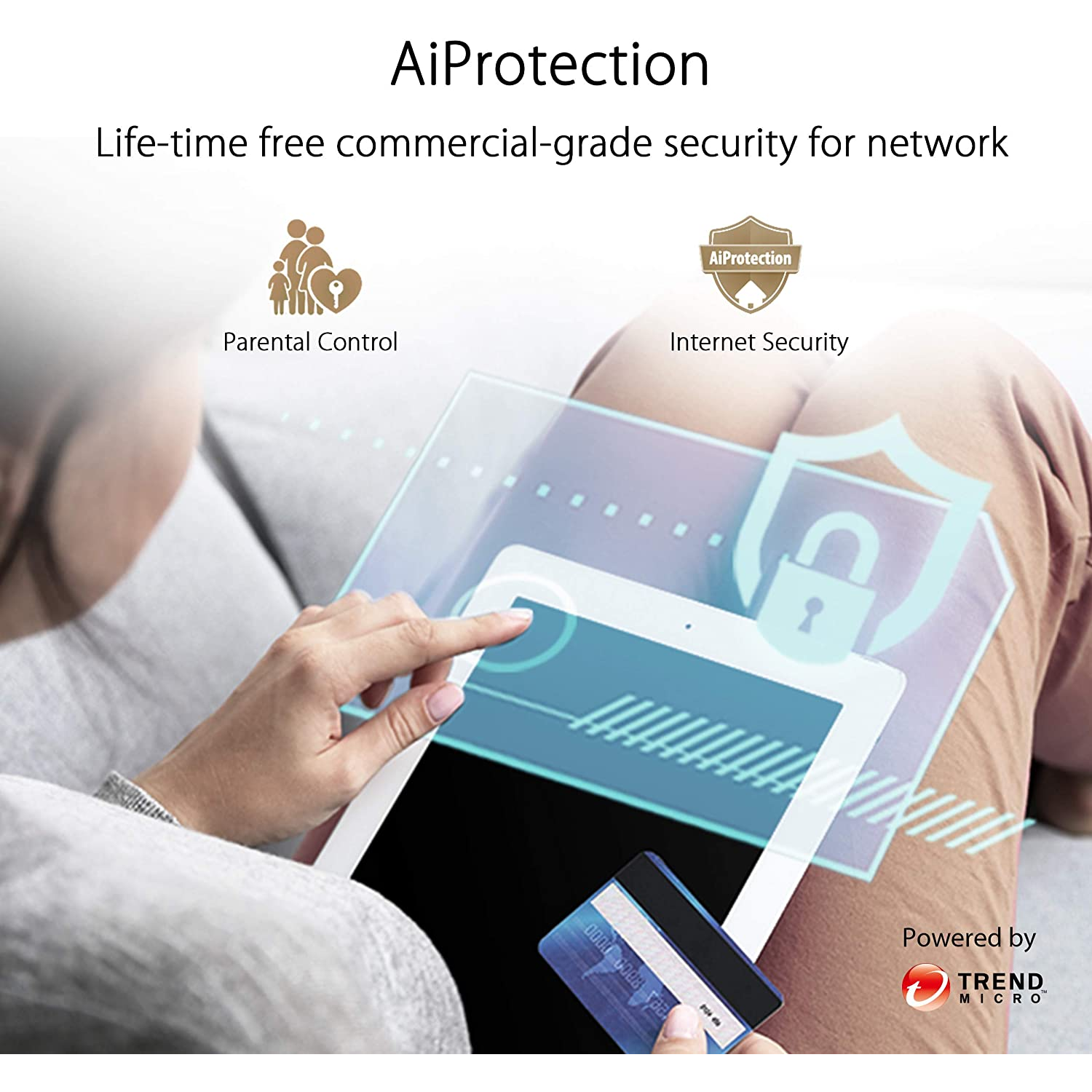 Router - ASUS ZenWiFi AX Mini, 10 Gigabit Ethernet, Memoria Flash 256 MB, WiFi6, 2 unidades, Blanco