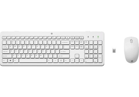Maus und MediaMarkt HP kabellos, Set, PC | Mäuse 230 -Tastatur, Weiß