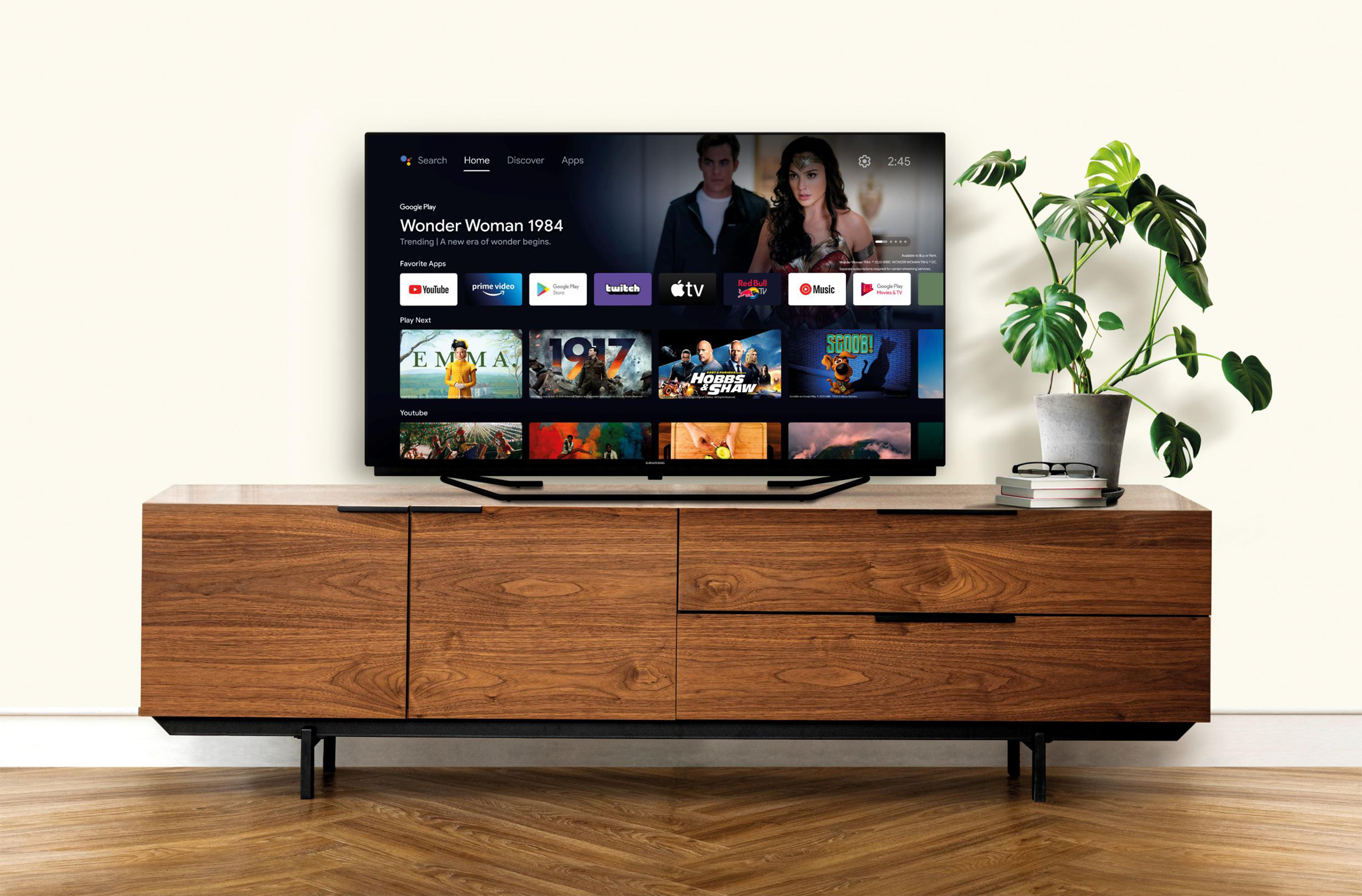 GRUNDIG 43 GUB 7240 LED TV (Flat, 43 Zoll / 108 cm, UHD 4K, SMART TV, Android)