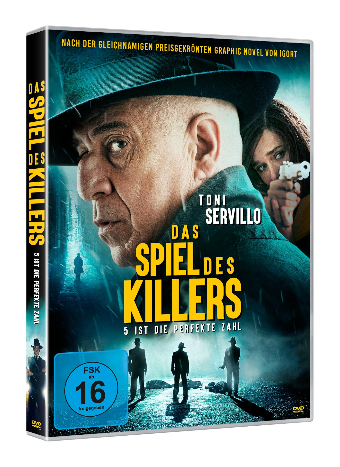 DVD-Cover mit Schauspielern. Ein Mann mit Hut und einer Pistole. Dunkler Hintergrund.