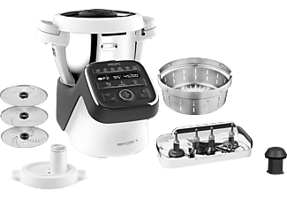 KRUPS HP50A8 Prep&Cook XL Küchenmaschine mit Kochfunktion Weiß/Anthrazit (Rührschüsselkapazität: 3 Liter, 1550 Watt)