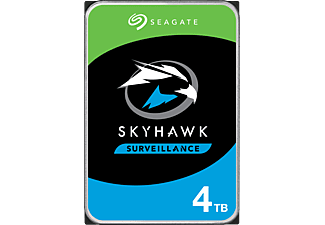SEAGATE SkyHawk - Disque dur (HDD, 4 TB, Argent/Noir)