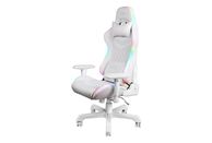 DELTACO RGB Gaming Stuhl - Gaming-Stuhl (Weiss/Multicolor)