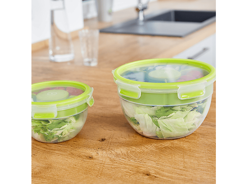EMSA 518097 Clip & Go Salatbox Transparent/Grün