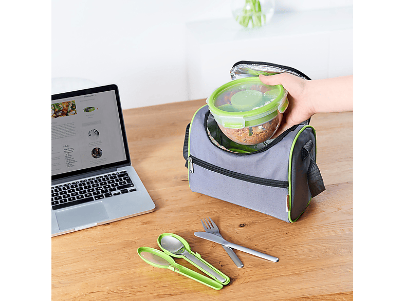 EMSA 518097 Clip & Go Salatbox Transparent/Grün