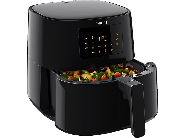 Freidora de aire  Philips AirFryer HD9285/96, XXL, Conectada, 7.2