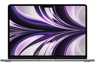 APPLE MacBook Air (2022), MLXW3D/A, Notebook mit 13,6 Zoll Display, Apple M2 Prozessor, 8 GB RAM, 256 GB SSD, M2 GPU (8 Core), Space Grau