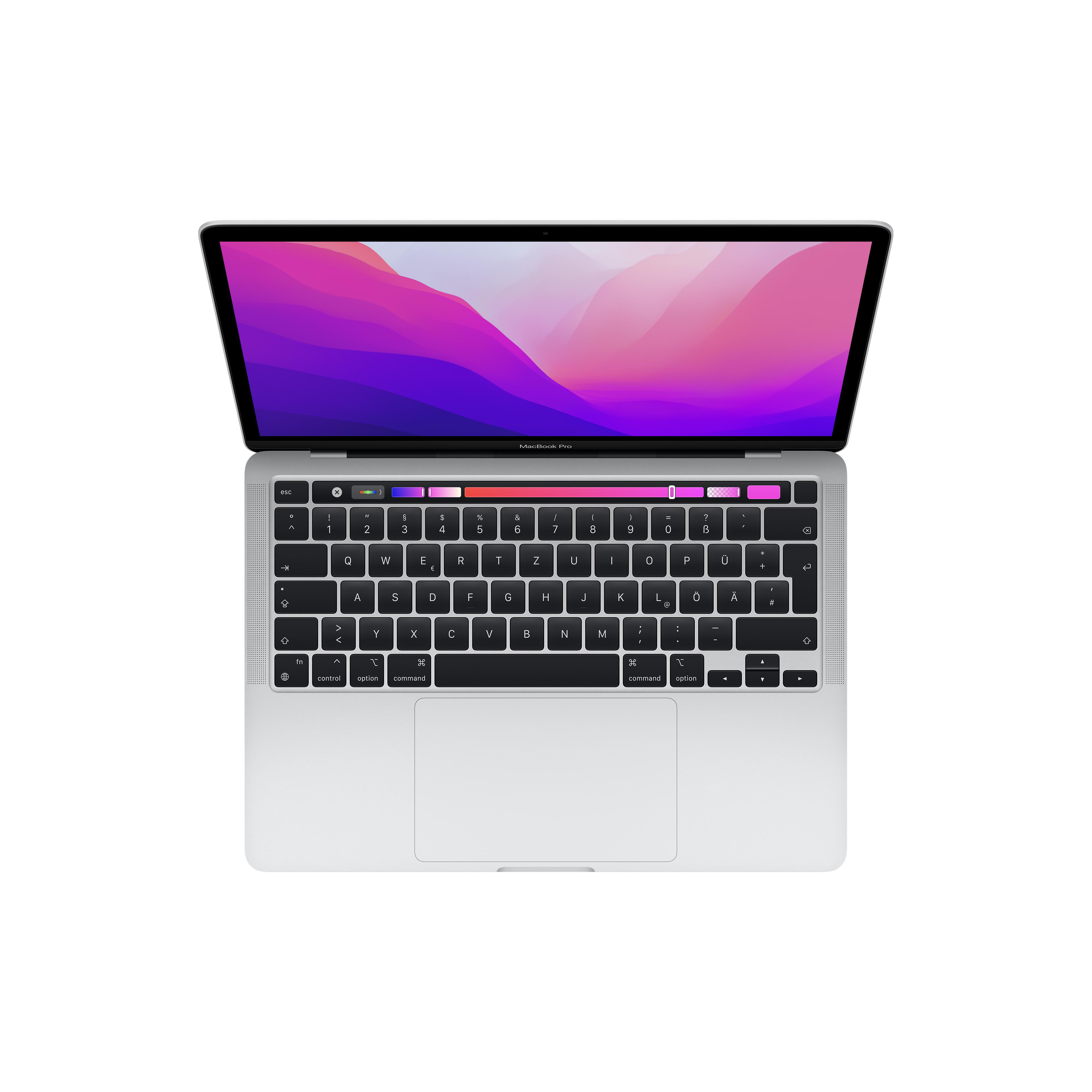 M2, GB M-Series CTO MacBook (M2,2022), TB Zoll 16 Pro APPLE Notebook Silber Prozessor, RAM, 1 mit Display, 13,3 Apple SSD,
