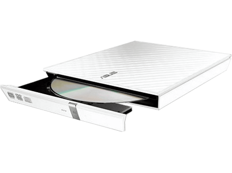 Grabadora de DVD - ASUS SDRW-08D2S-U, Slim retail, Externa, Windows y Mac OS, blanco