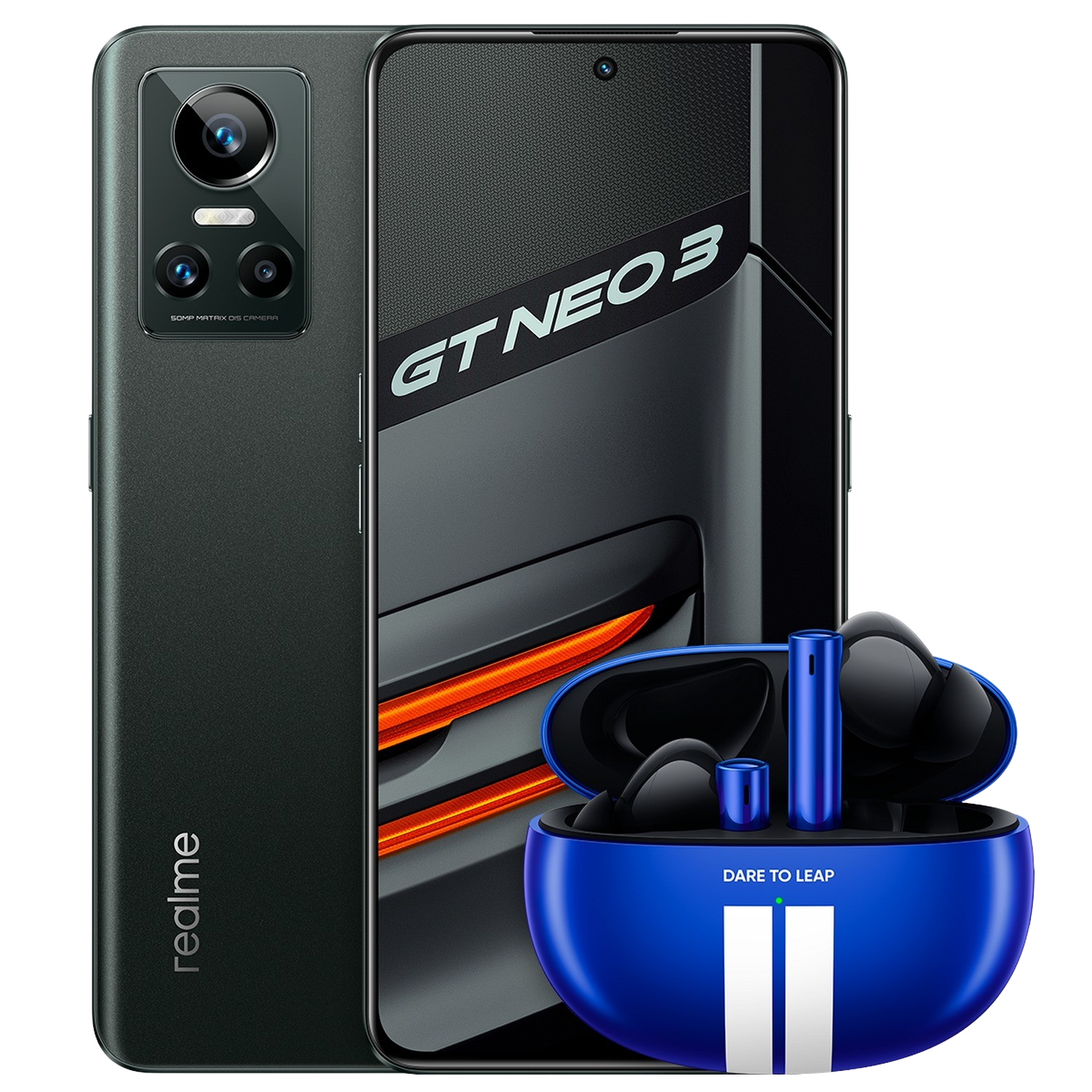 Móvil | realme GT Neo 3 5G, Negro, 256 GB, 12 GB RAM, 6.7 