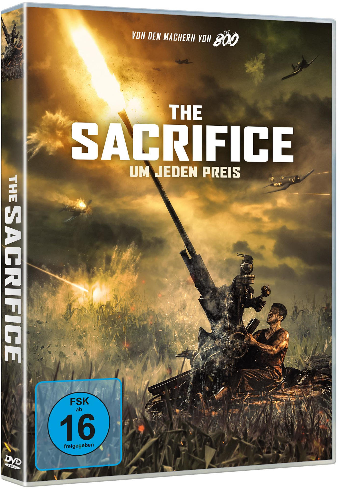 Das Filmplakat von 'The Sacrifice' zeigt eine Kriegsszene.
