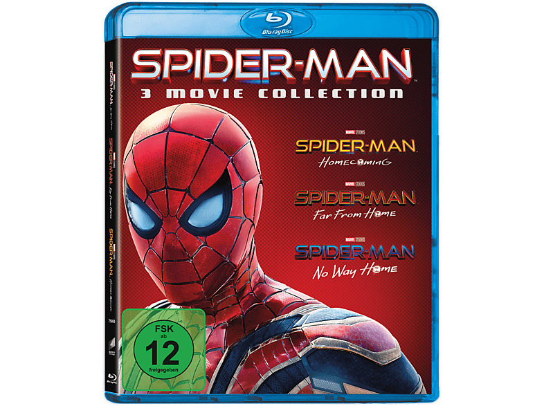 Spider-Man 3-Movie Collection Blu-ray (Homecoming / Far From Home / No Way  Home)