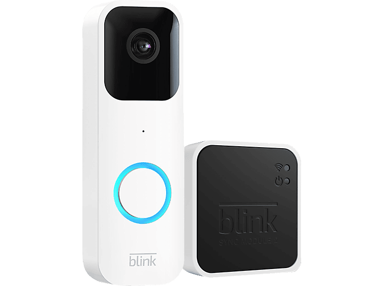 BLINK Weiß Video Türklingel , 2 Sync Module Doorbell inkl.