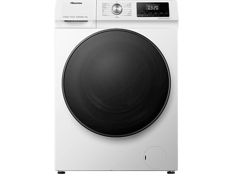 HISENSE WFQA8014EVJM Waschmaschine (8 kg, 1400 U/Min., A)