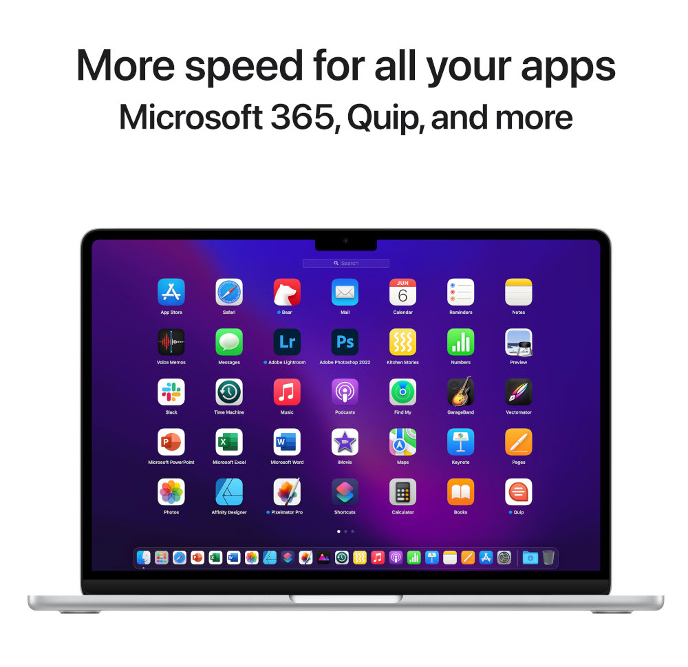 Ordinateur portable avec plusieurs icônes d'applications sur l'écran.