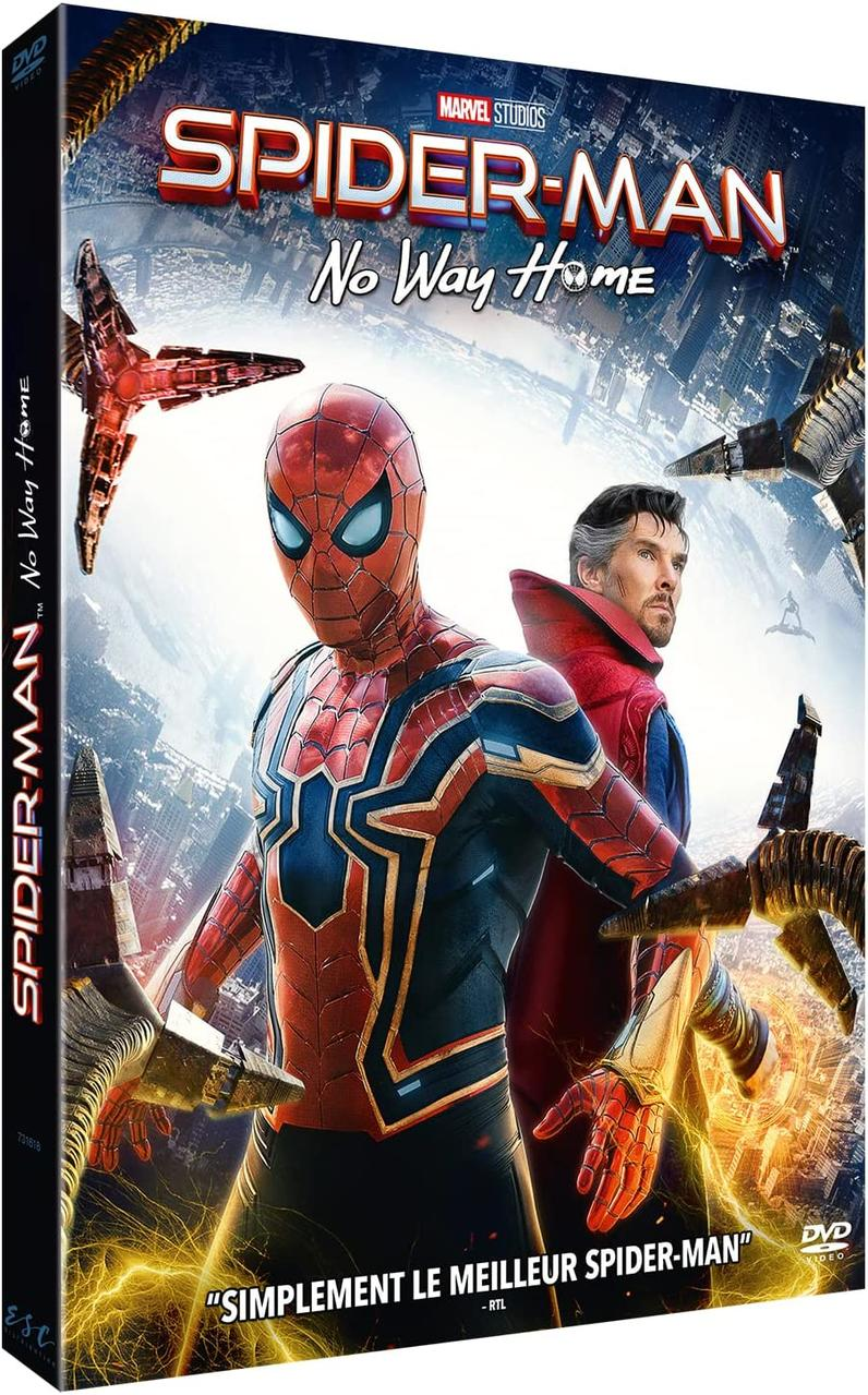 Couverture DVD de Spider-Man avec Spider-Man et Doctor Strange.