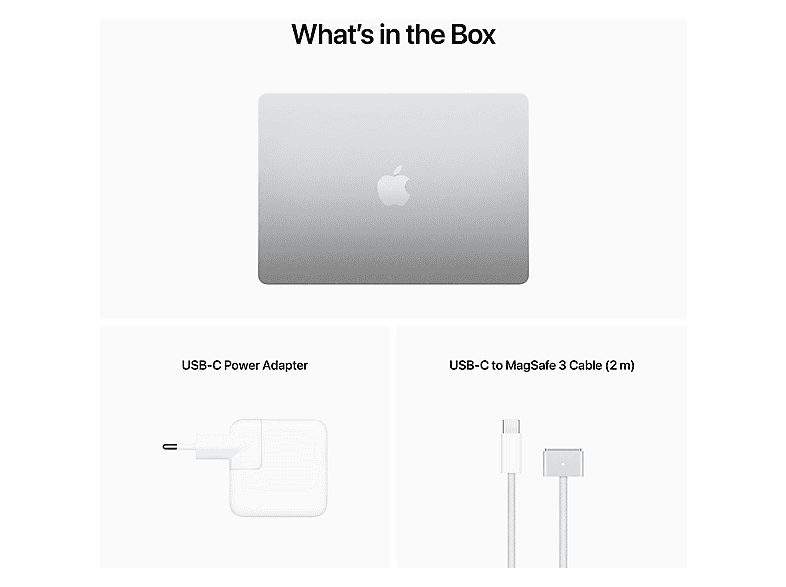 APPLE MacBook Air 13.6 | Zilver M2 8-Core GPU 16GB 256GB | MediaMarkt