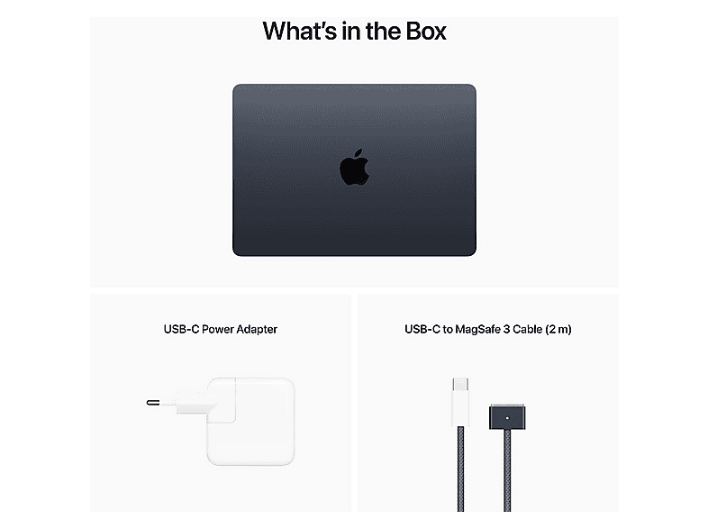 APPLE MacBook Air 13.6 | Middernacht M2 8-Core GPU 16GB 256GB