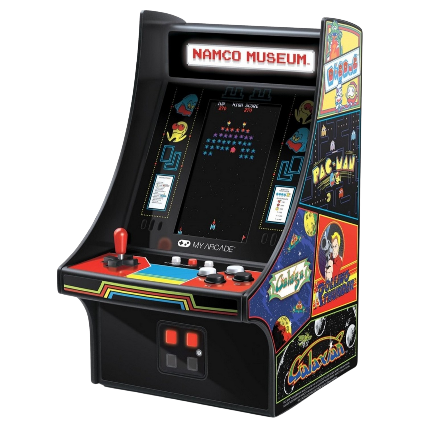 Consola My Arcade namco museum mini 4.25 20 juegos altavoces