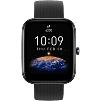 Smartwatch | Amazfit Bip 3 Pro, 20 mm, 1.69" TFT, GPS+GLONASS, BT 5.0, 5ATM, mAh, Autonomía 14 días, Negro