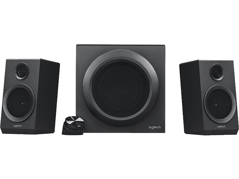 Altavoces para PC  Logitech Speaker System Z313, Con subwoofer, Entrada  jack 3.5 mm, 25 W, Graves mejorados, Negro