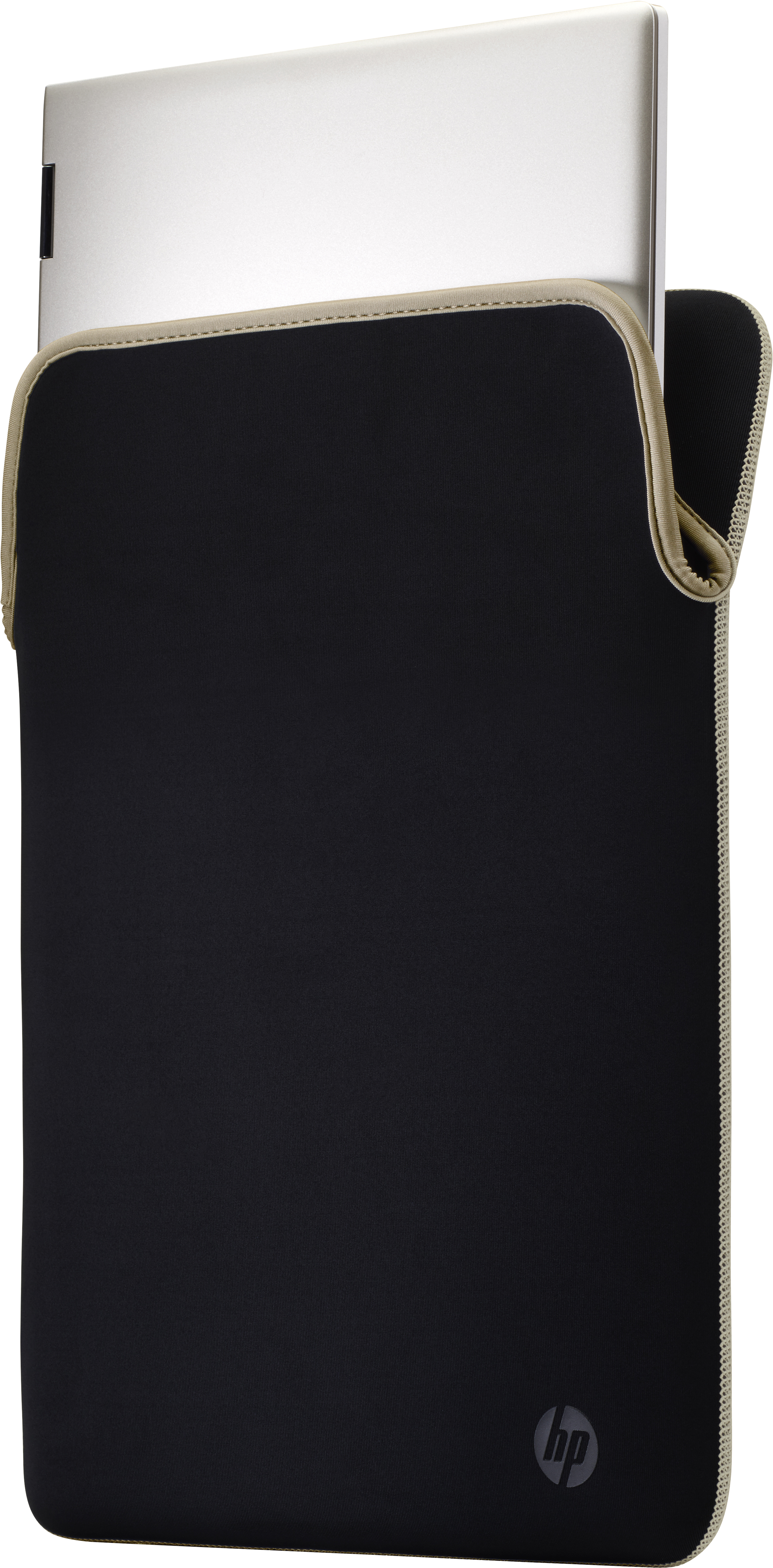 HP Protective Reversible Wende Tablethülle Sleeves für universal Neopren, Schwarz/Gold