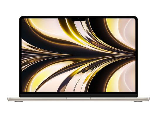 APPLE MacBook Air (2022) M2 - Notebook (13.6 ", 256 GB SSD, Starlight)
