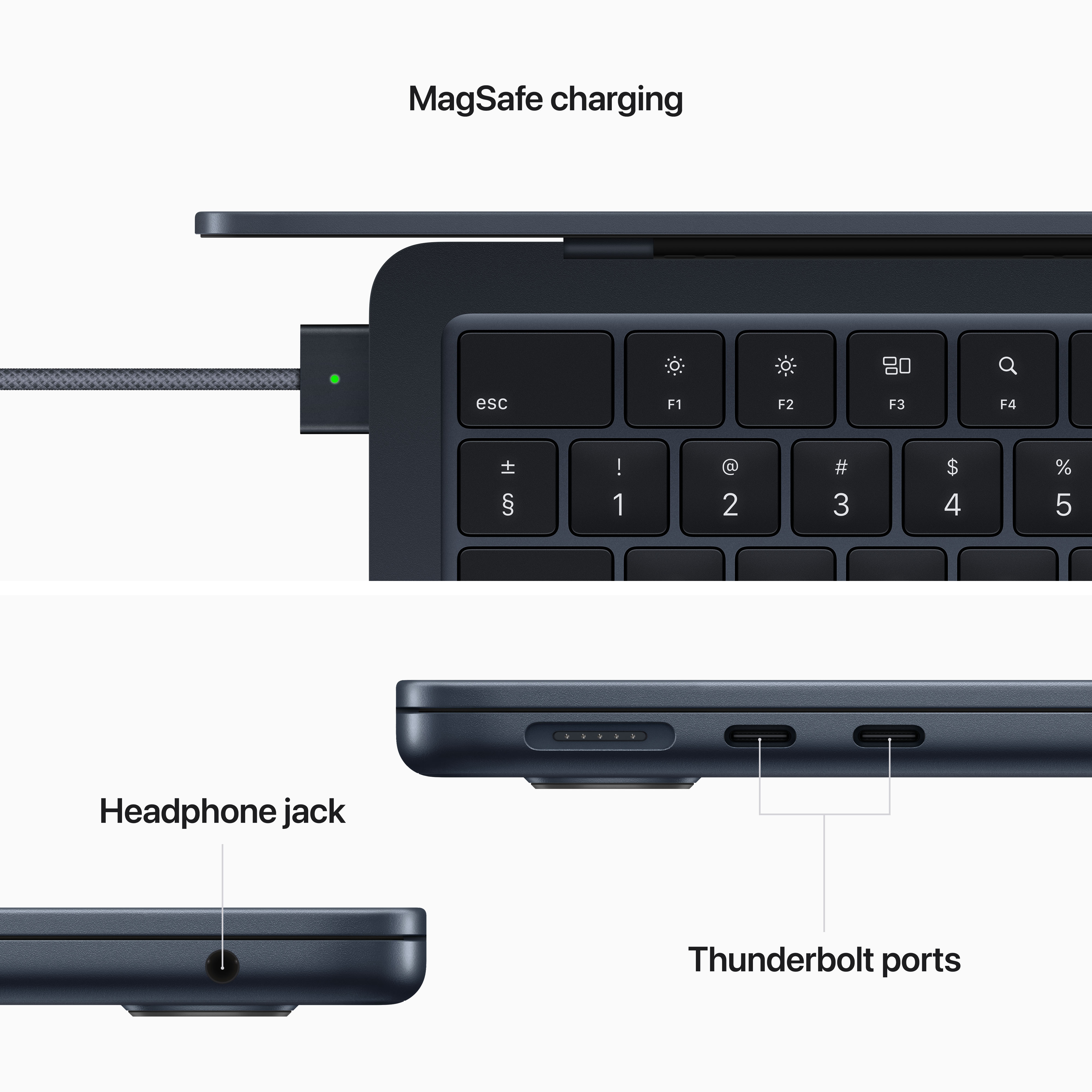 APPLE MacBook Air (2022) M2, Notebook, mit 13.6 