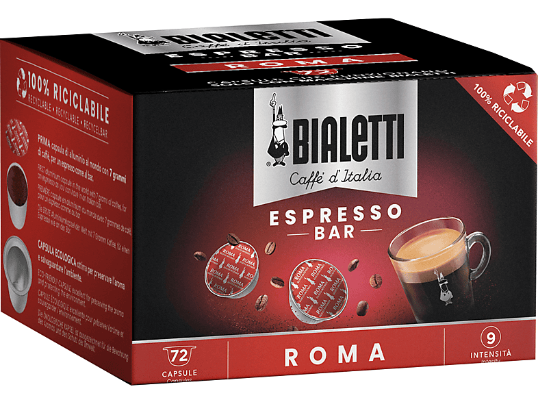 Bialetti Caffè in capsule Multipack 72 Capsule Roma, Capsule Bialetti